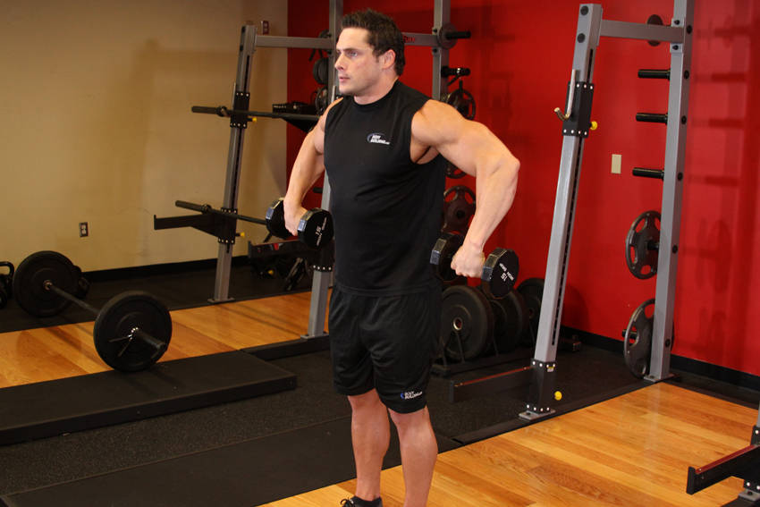 Cuban Press — starting position, working the shoulders