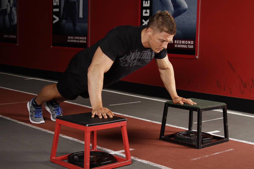 Drop Push — starting position, working the chest