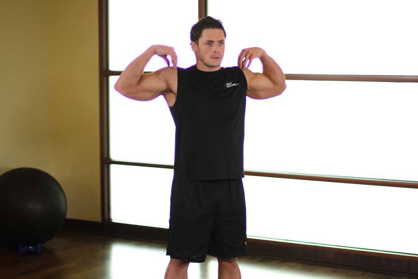 Elbow Circles — starting position, working the shoulders