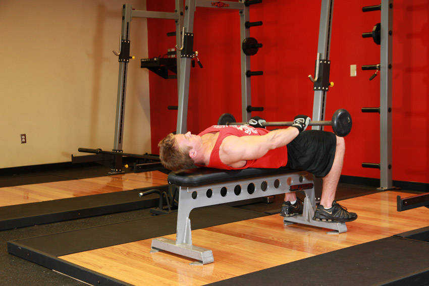Front Raise And Pullover — starting position, working the chest