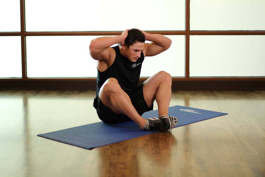 Groin and Back Stretch — starting position, working the adductors
