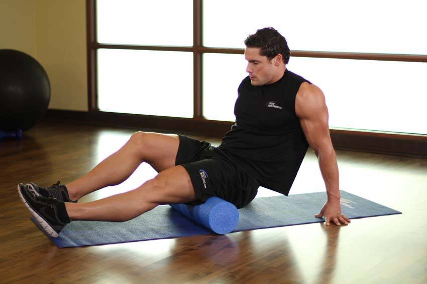 Hamstring-SMR — starting position, working the hamstrings