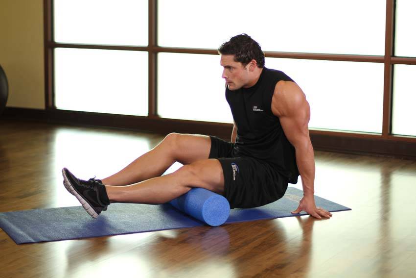 Hamstring-SMR — end position, working the hamstrings