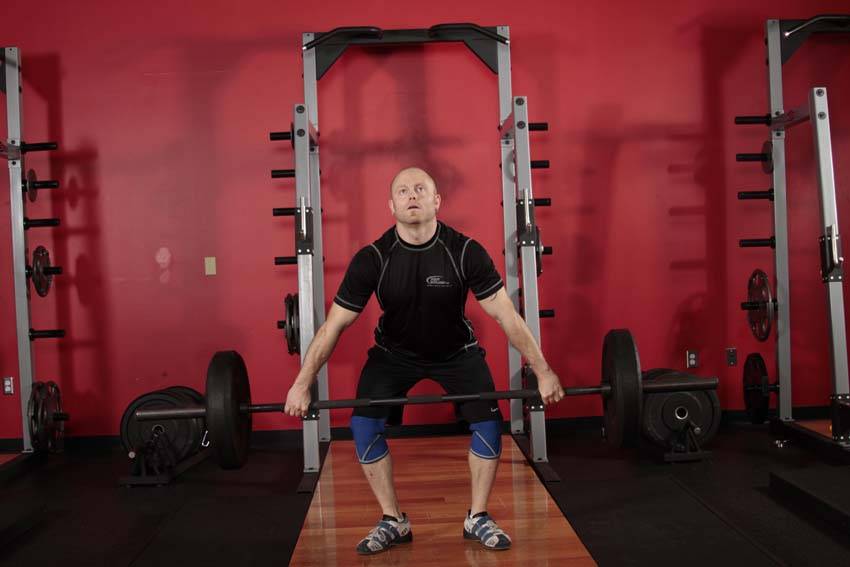 Hang Snatch — starting position, working the hamstrings