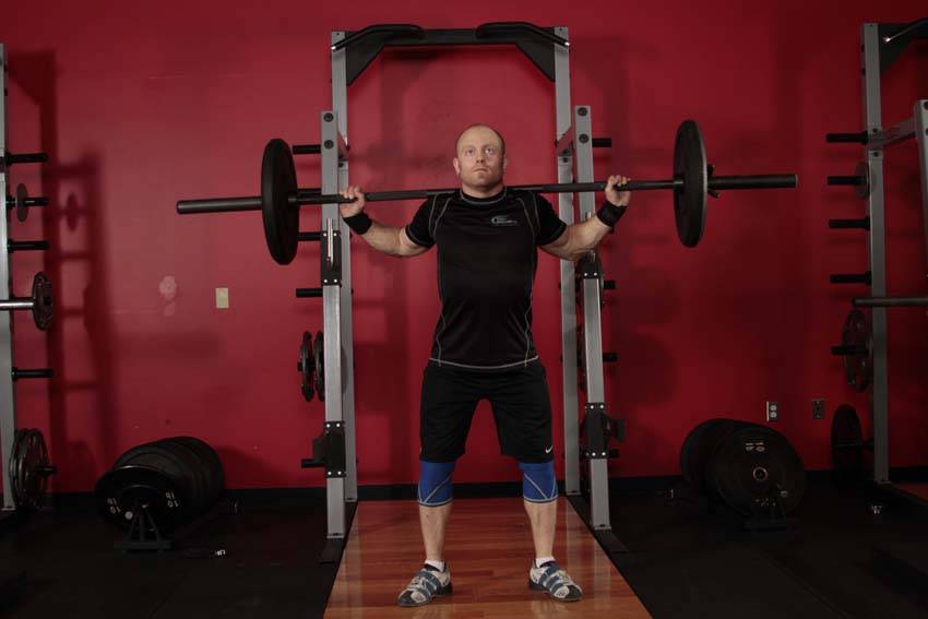 Heaving Snatch Balance — starting position, working the quads