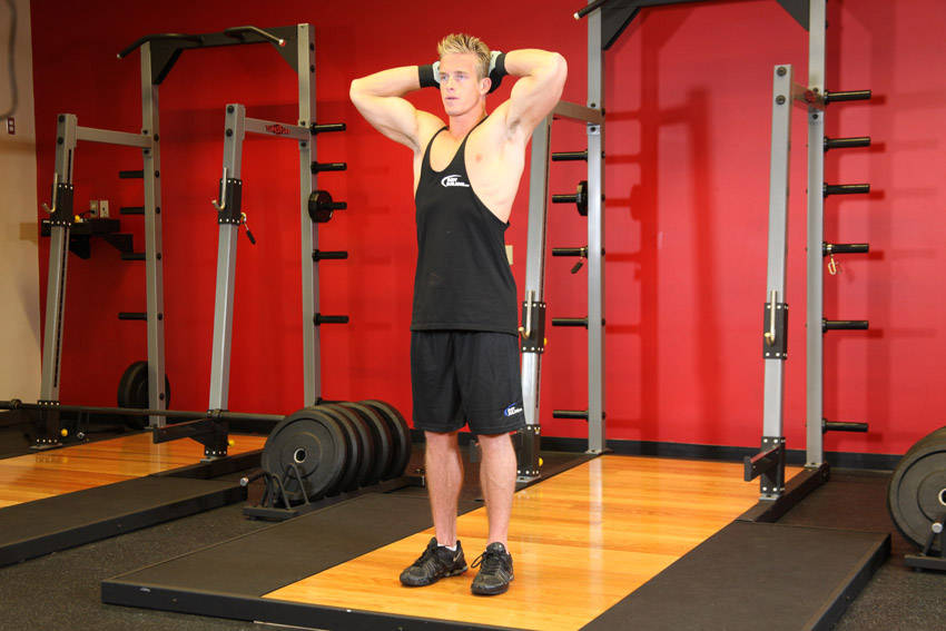 Isometric Neck Exercise - Front And Back — end position, working the neck