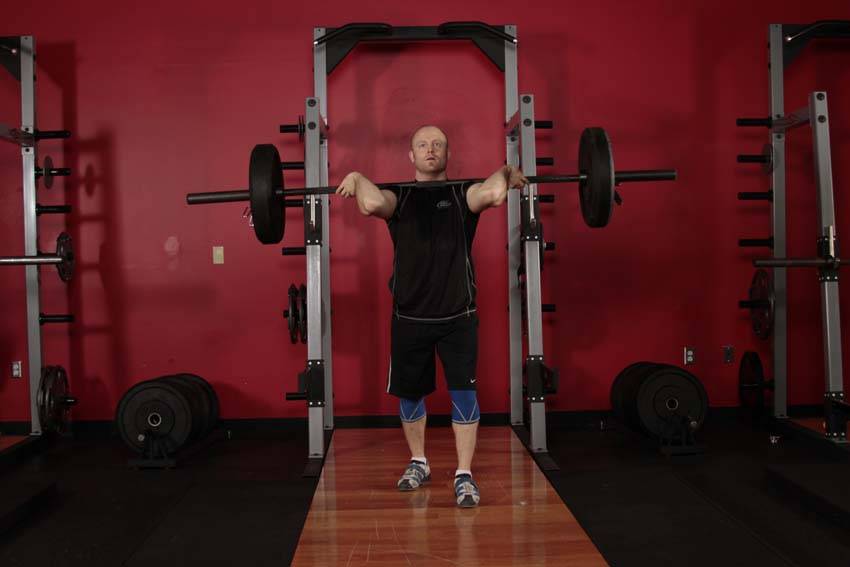 Jerk Balance — starting position, working the shoulders