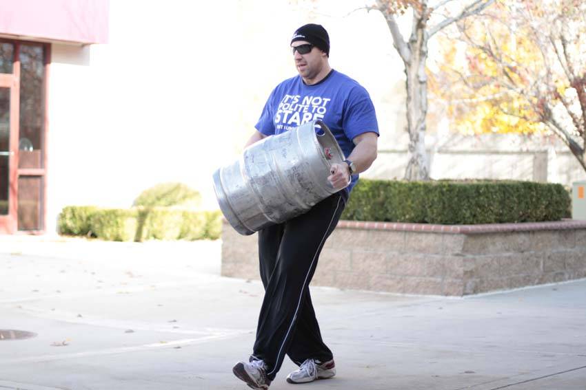 Keg Load — end position, working the lower back
