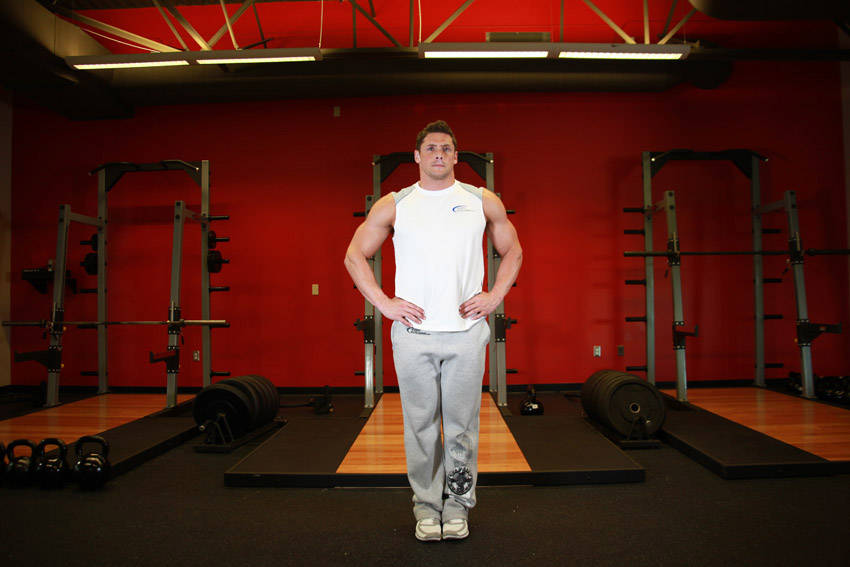 Knee Circles — starting position, working the calves