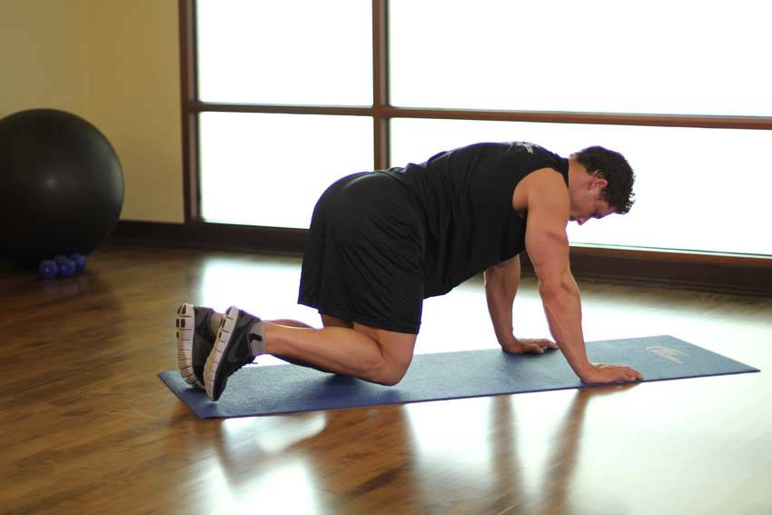 Looking At Ceiling — starting position, working the quads