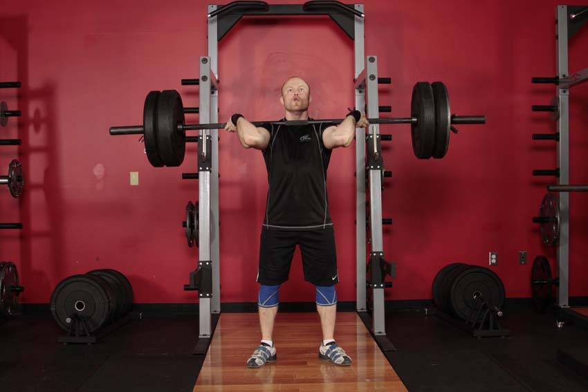 Power Jerk — starting position, working the quads
