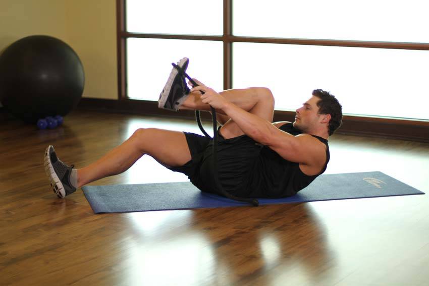 Quad Stretch — starting position, working the quads