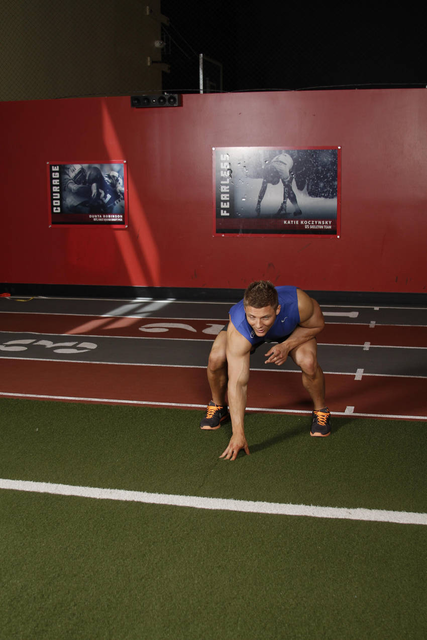 Return Push from Stance — starting position, working the shoulders