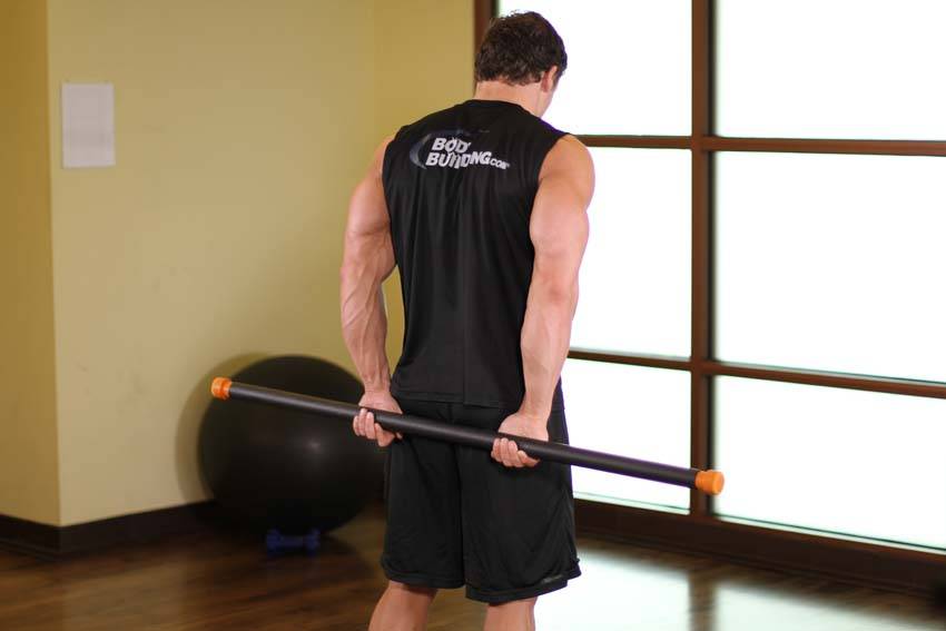 Round The World Shoulder Stretch — starting position, working the shoulders