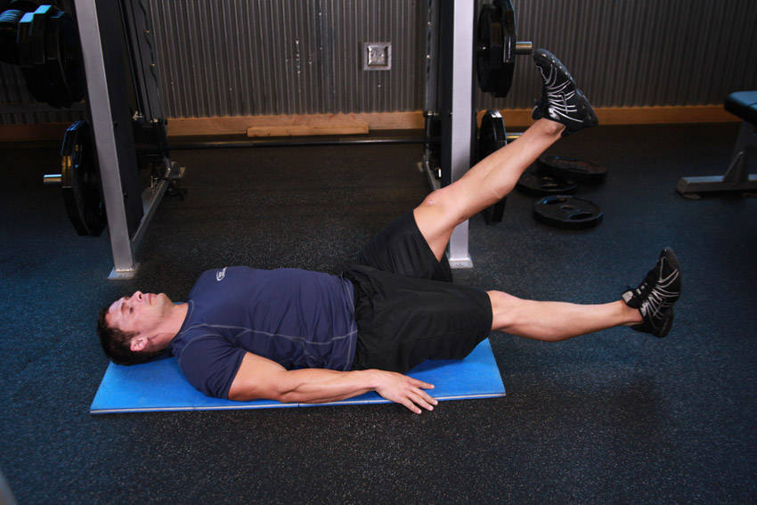 Scissor Kick — starting position, working the abs