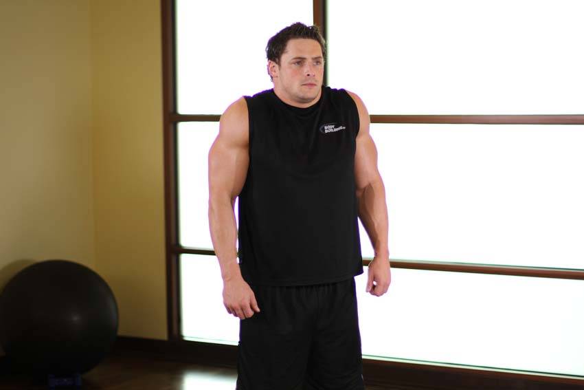 Shoulder Circles — end position, working the shoulders