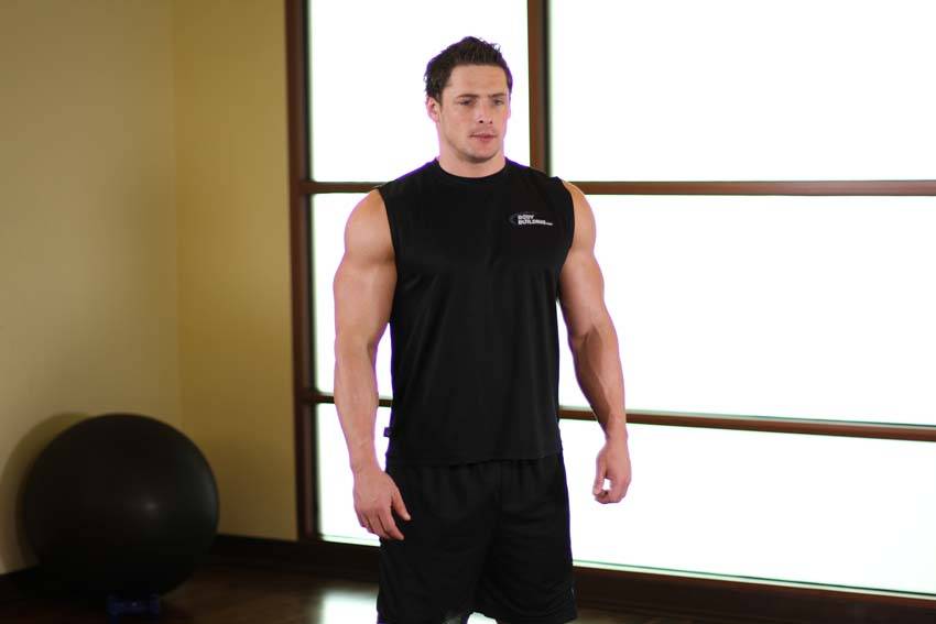 Shoulder Raise — starting position, working the shoulders