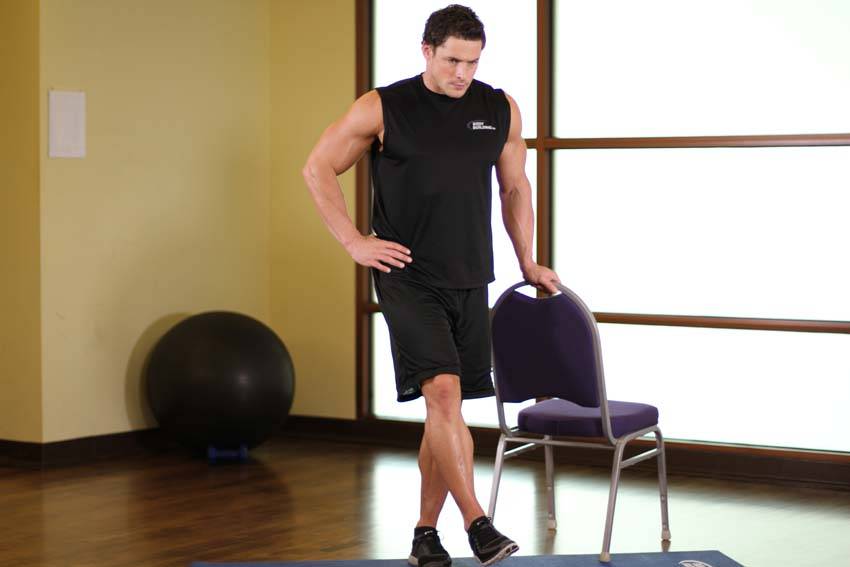 Side Leg Raises — starting position, working the adductors