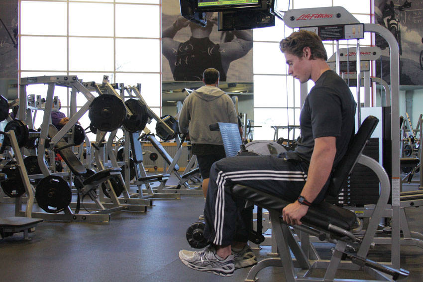 Single-Leg Leg Extension — starting position, working the quads