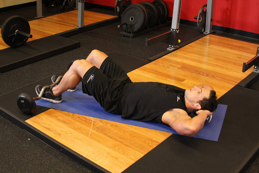 Sit-Up — starting position, working the abs