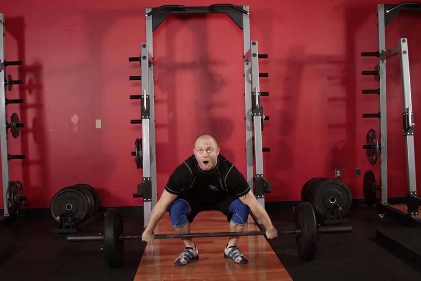 Snatch — starting position, working the quads