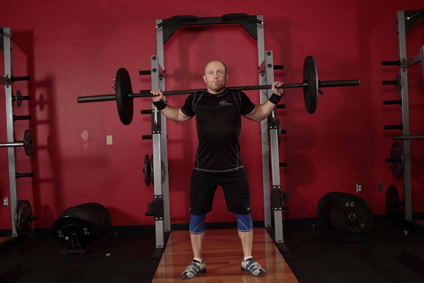 Snatch Balance — starting position, working the quads