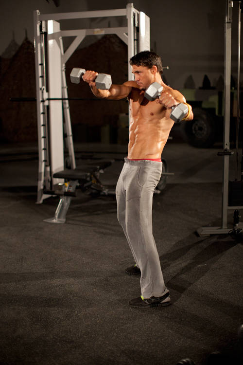 Spell Caster — end position, working the abs