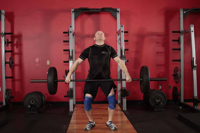 Split Snatch — end position, working the hamstrings