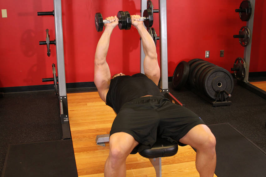Tate Press — end position, working the triceps