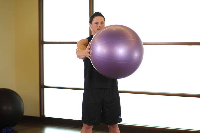 Torso Rotation — starting position, working the abs