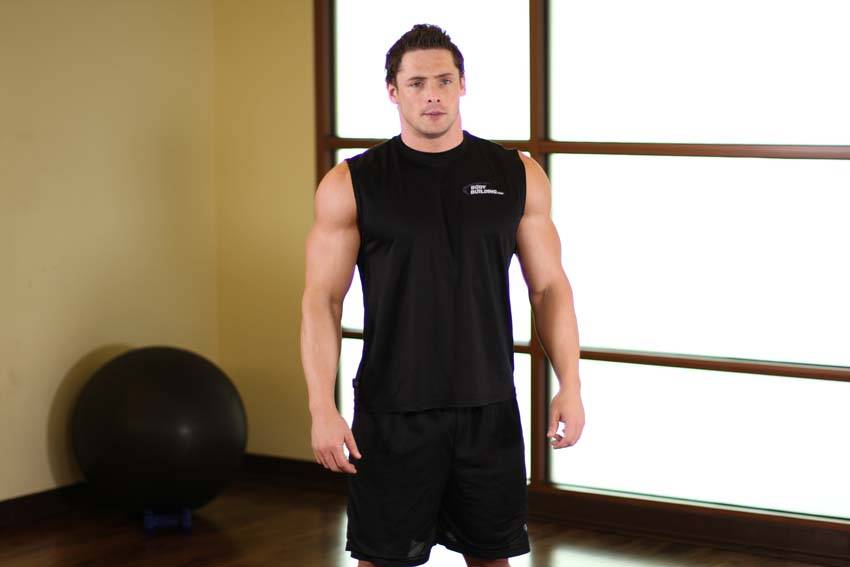 Upward Stretch — starting position, working the shoulders