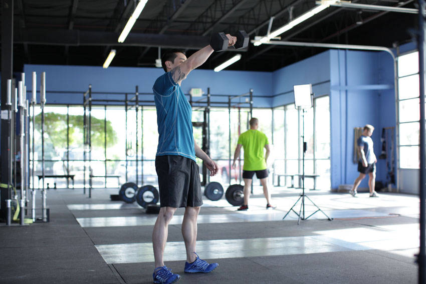 Vertical Swing — end position, working the hamstrings