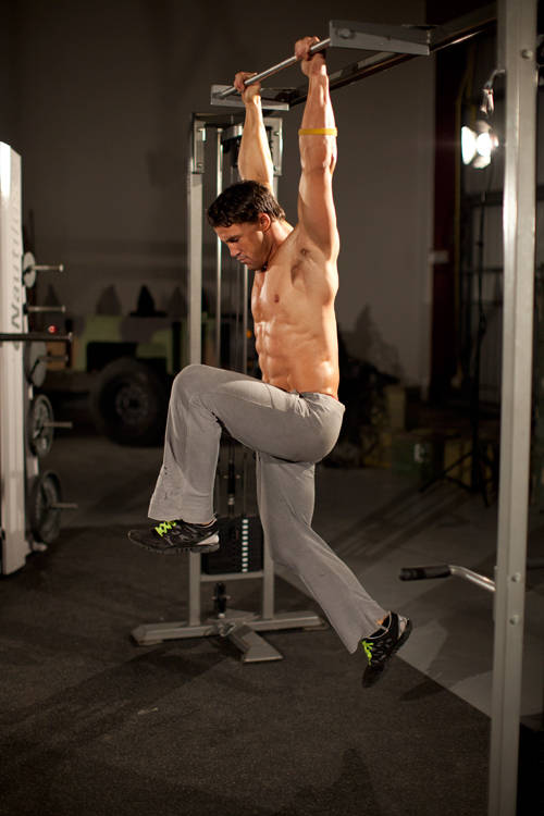 Wind Sprints — end position, working the abs