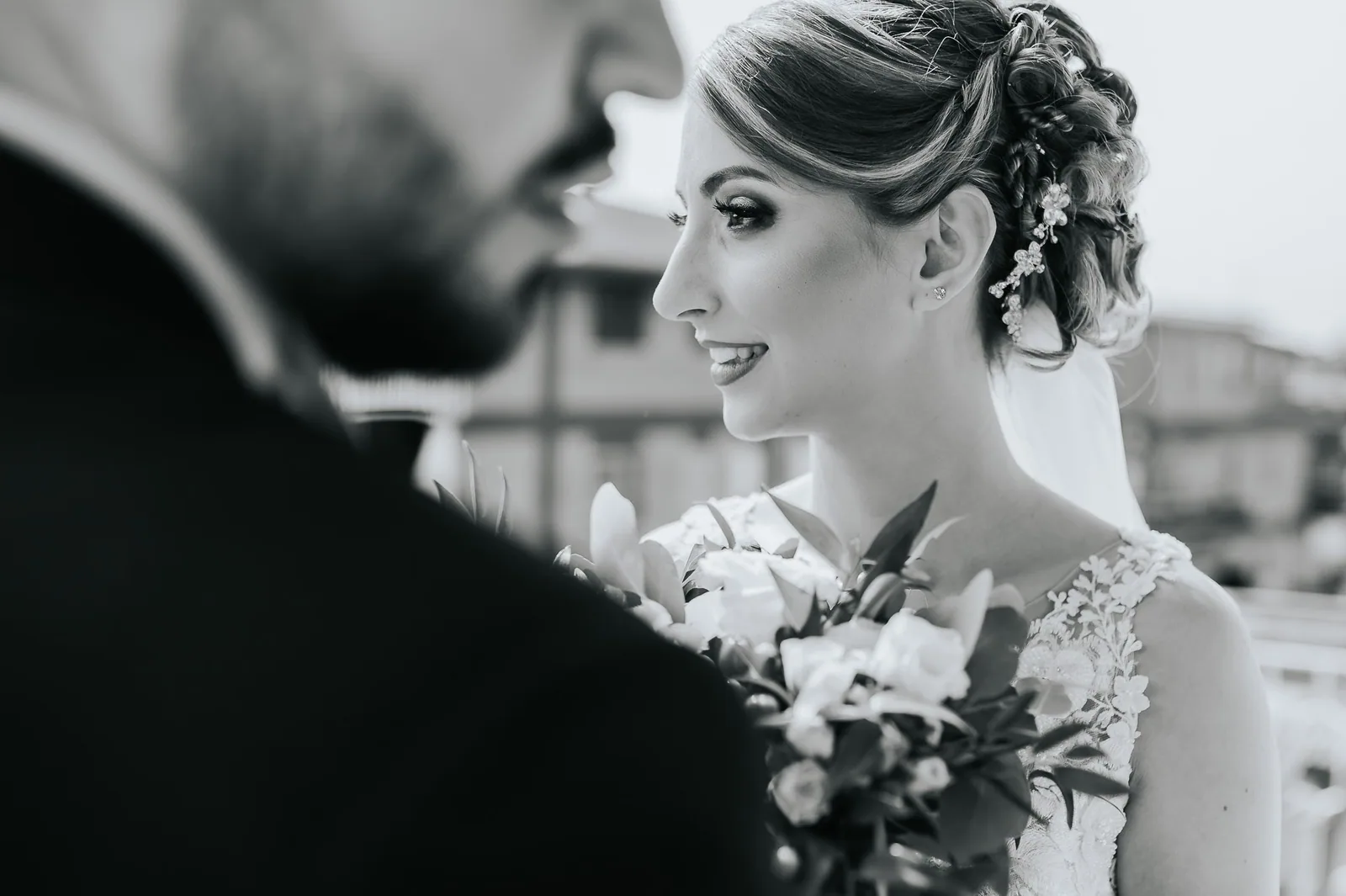 Il profilo della sposa