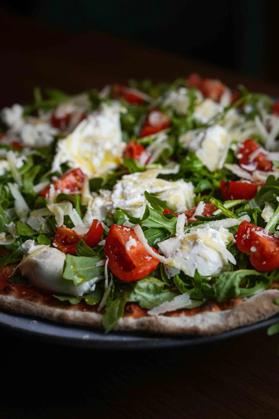 La pizza con la burrata
