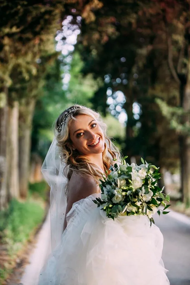 La sposa con il bouquet