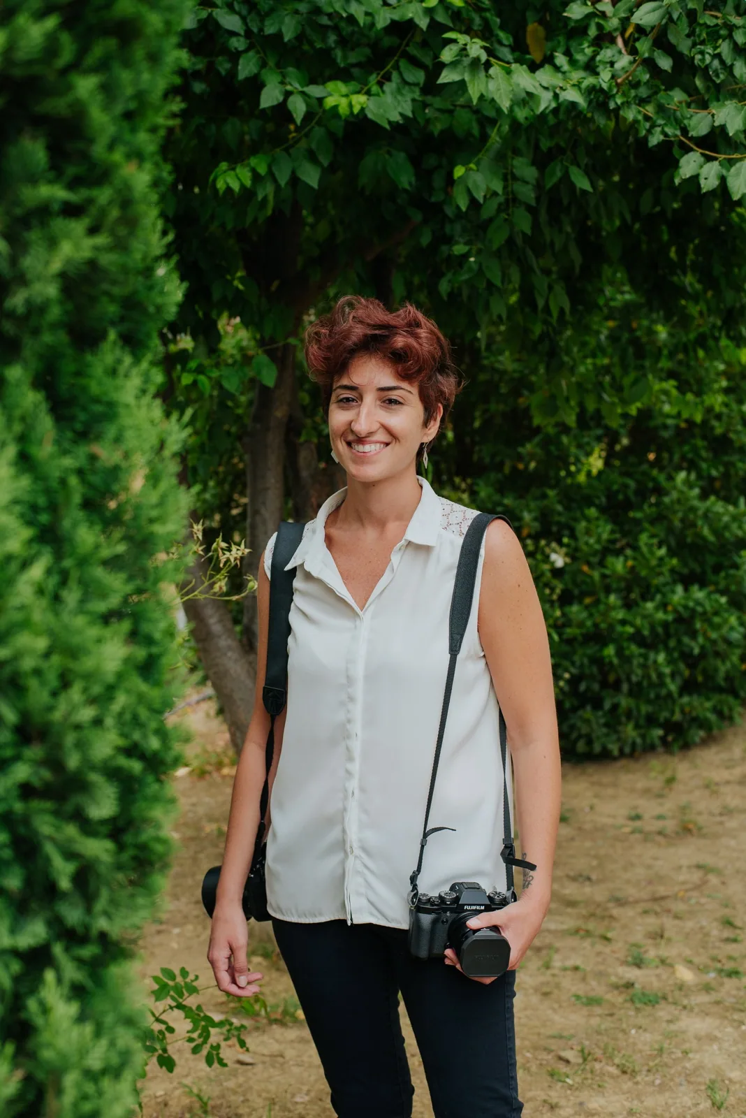 La videomaker al lavoro