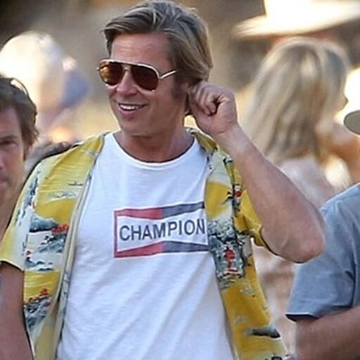 Champion Tee Worn By Cliff Boothbrad Pitt Moonlight Tokyo Shop 