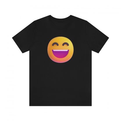 Grinning face with smiling eyes 3D T-shirt 1