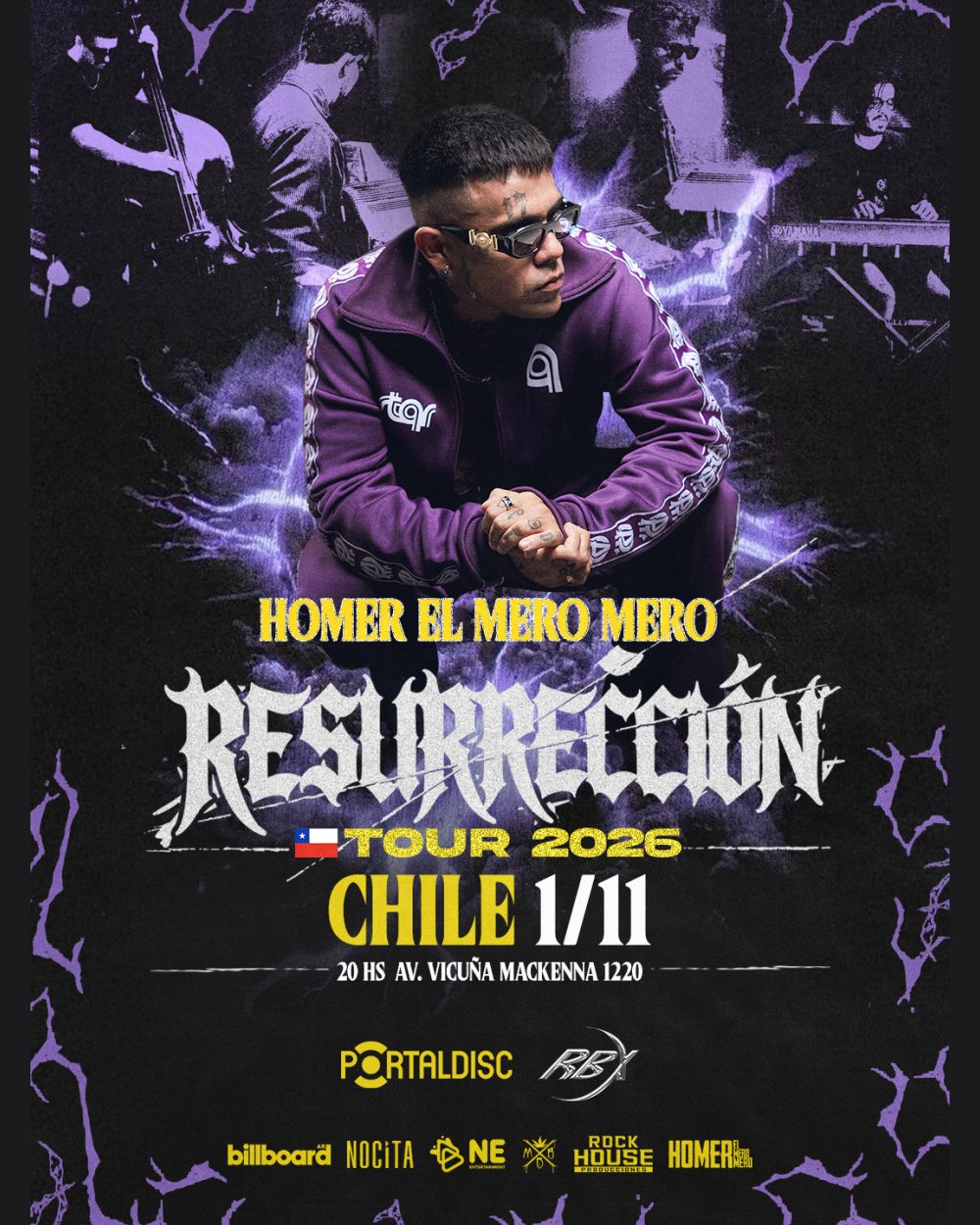 HOMER EL MERO MERO EN SANTIAGO DE CHILE (SALA RBX)