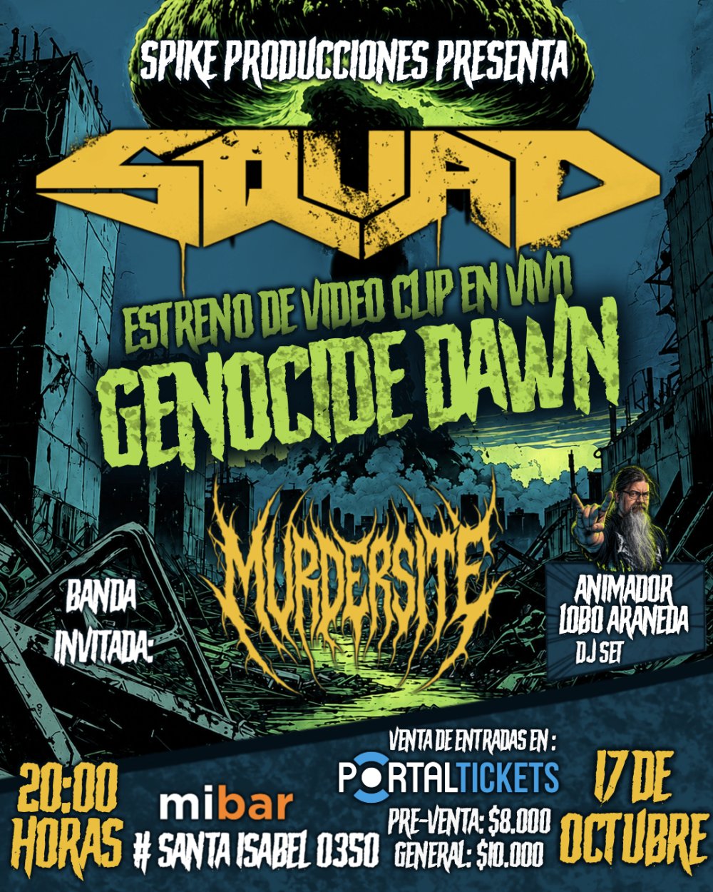 SQUAD: LANZAMIENTO CLIP GENOCIDE DOWN EN MIBAR