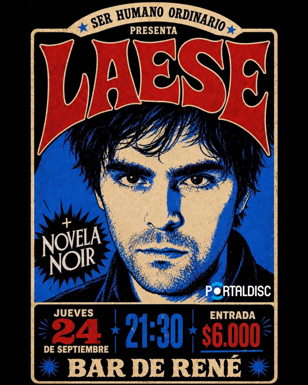 LAESE + NOVELA NOIR EN BAR DE RENÉ