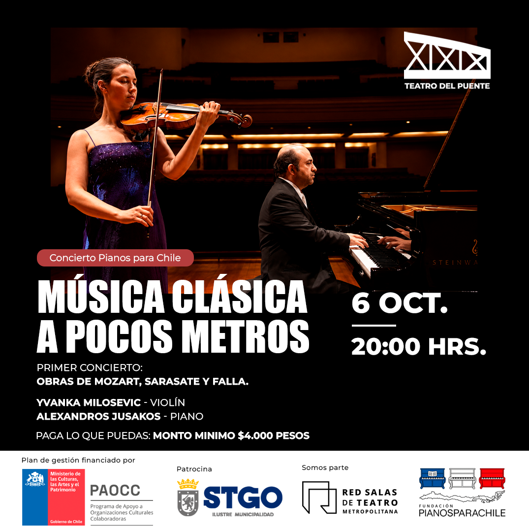 Yvanka Milosevic, violin - Alexandros Jusakos, piano - Obras de Mozart, Sarasate y Falla