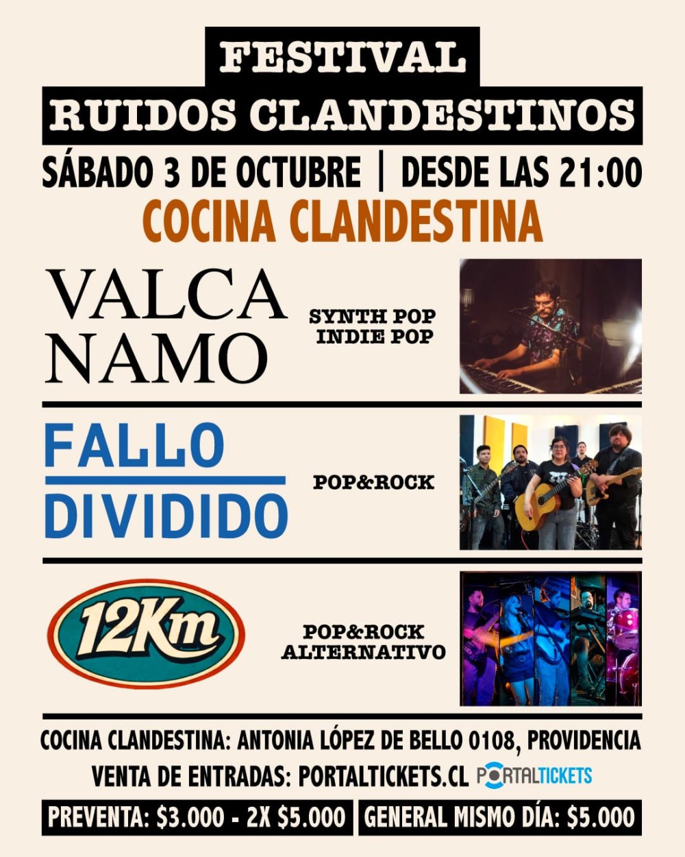 RUIDOS CLANDESTINOS EN COCINA CLANDESTINA