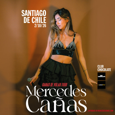 Mercedes Cañas en concierto, Santiago de Chile, Ganas de volar Tour 2026