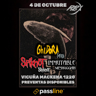 Tributos Gojira/Meshuggah/Sliknot