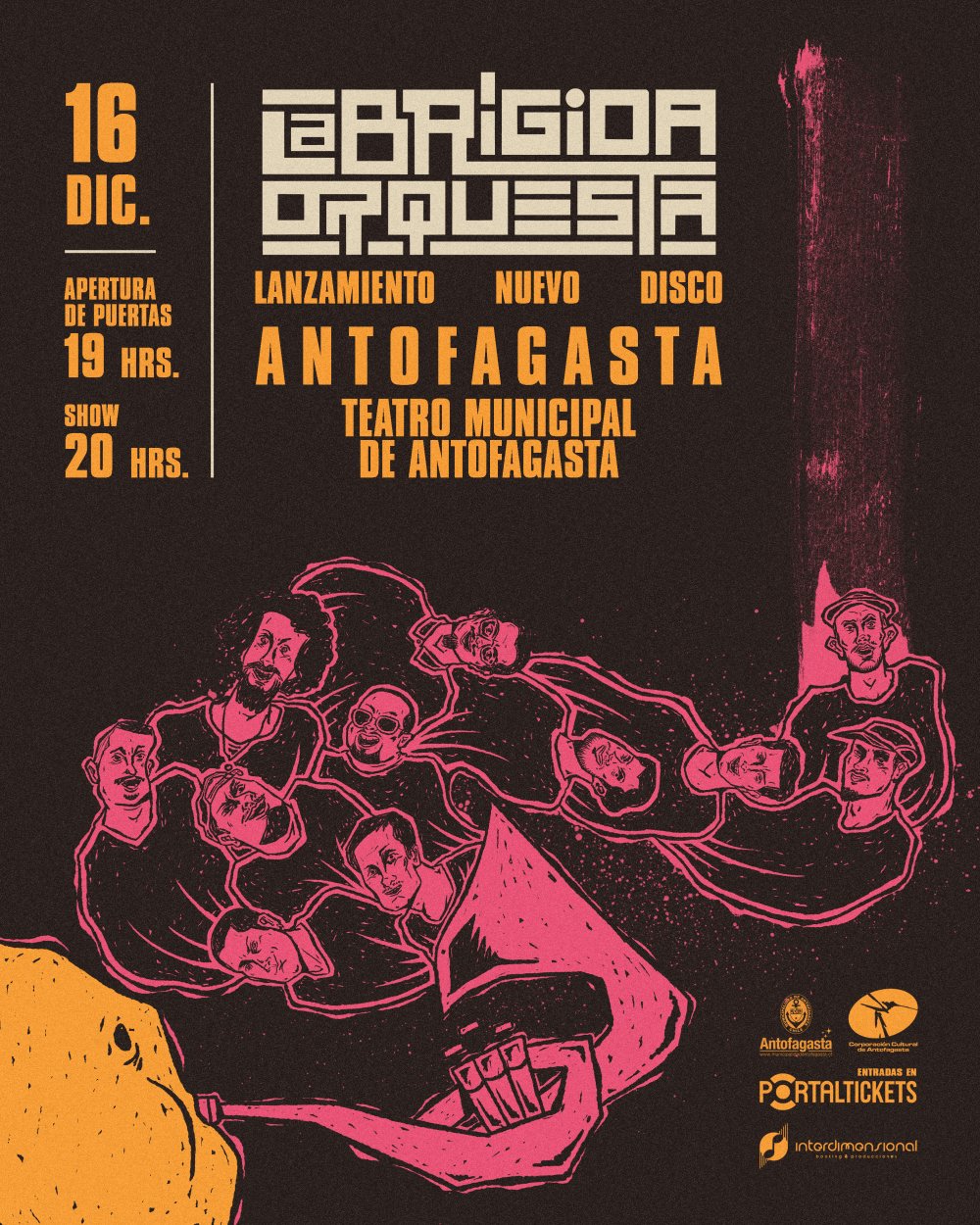 LA BRÍGIDA ORQUESTA EN EL TEATRO MUNICIPAL DE ANTOFAGASTA