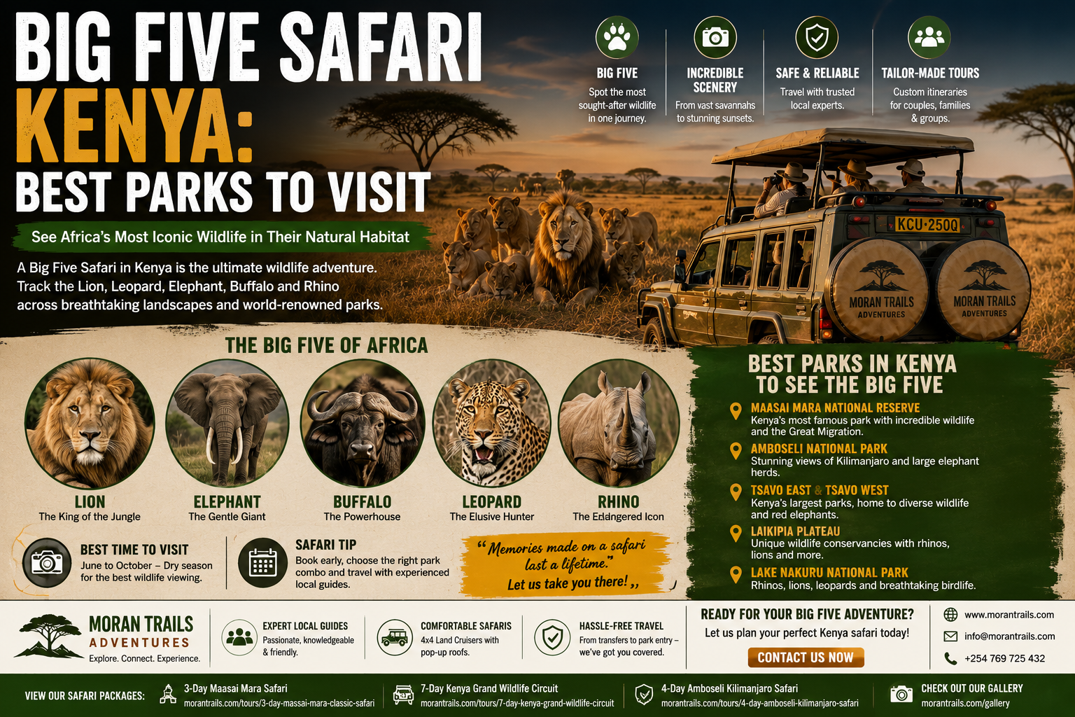 Big Five Safari Kenya: Best Parks to Visit