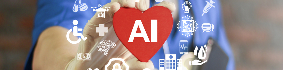 The banner to welcome you to Current Applications and Future of AI in Cardiology