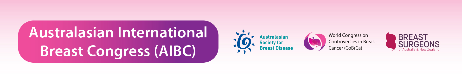 The banner to welcome you to The Australasian International Breast Congress (AIBC)